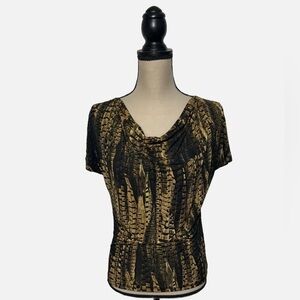 MICHAEL KORS DRAPE NECK SLEEVELESS TOP size Small